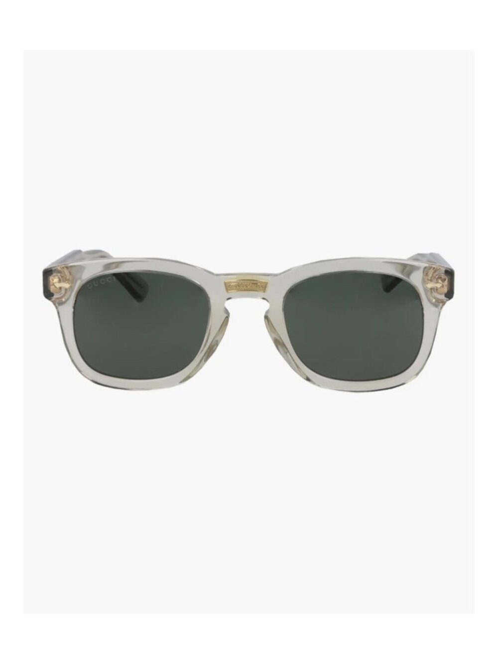 Gucci GG0182S Square-Frame Luxury Sunglasses Transparent Acetate Frame Green/Gre - Picture 6 of 16